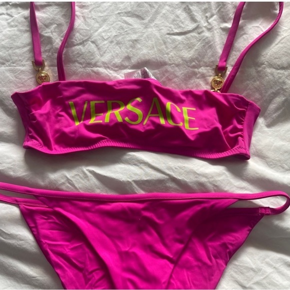 Versace Pink Bikini TOP - Picture 3 of 6